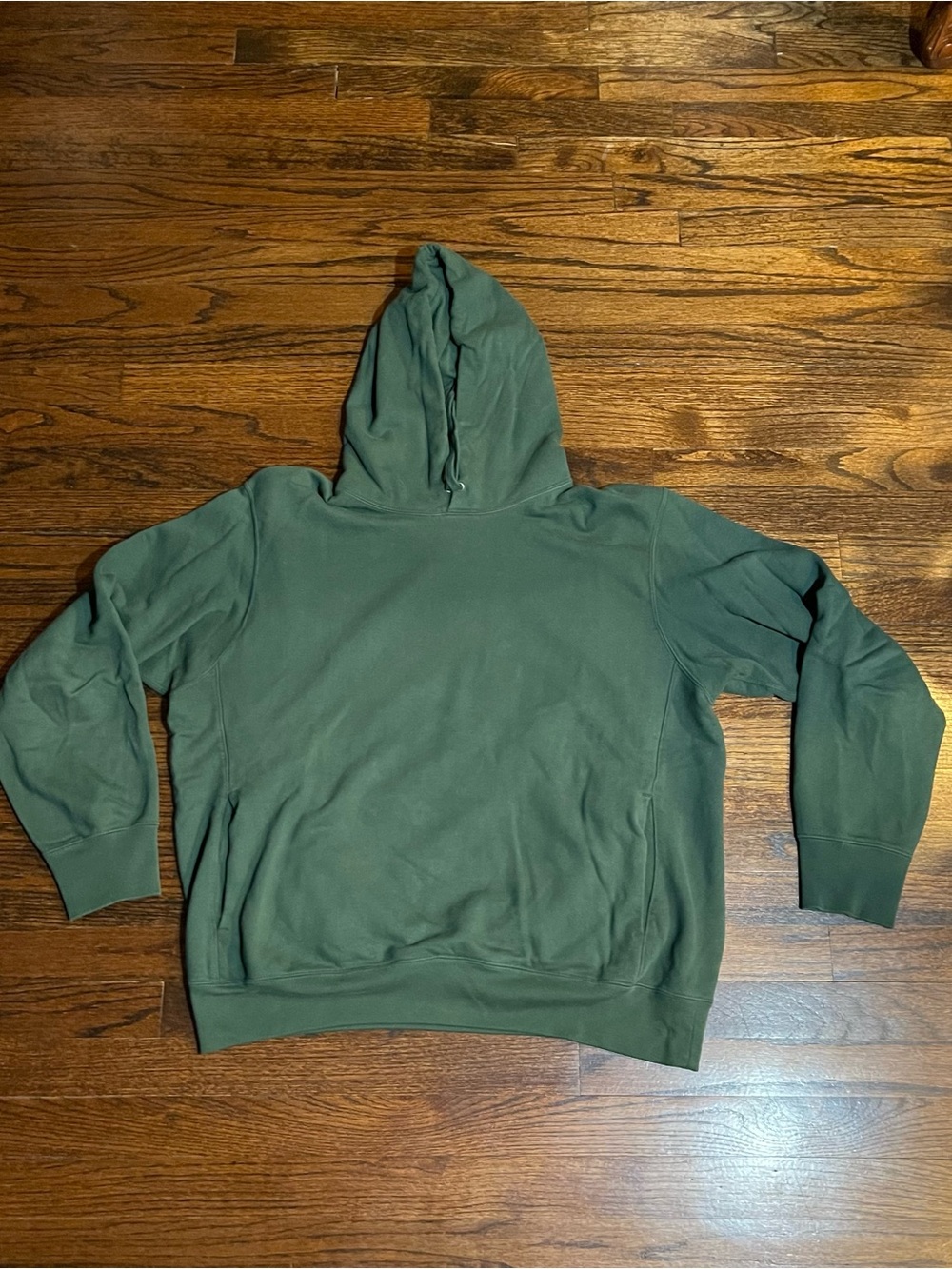 Uniqlo Green Pullover Hoodie